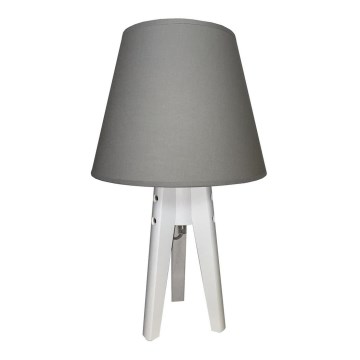 Stolná lampa CONE 1xE27/60W/230V biela/šedá