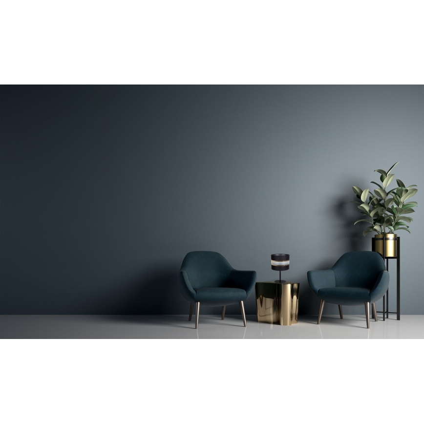 Stolná lampa CORAL 1xE27/60W/230V čierna