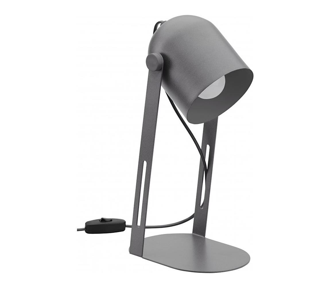  Stolná lampa DAVIS 1xE27/60W/230V šedá 
