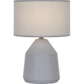 Stolná lampa DOLLY 1xE27/25W/230V sivá
