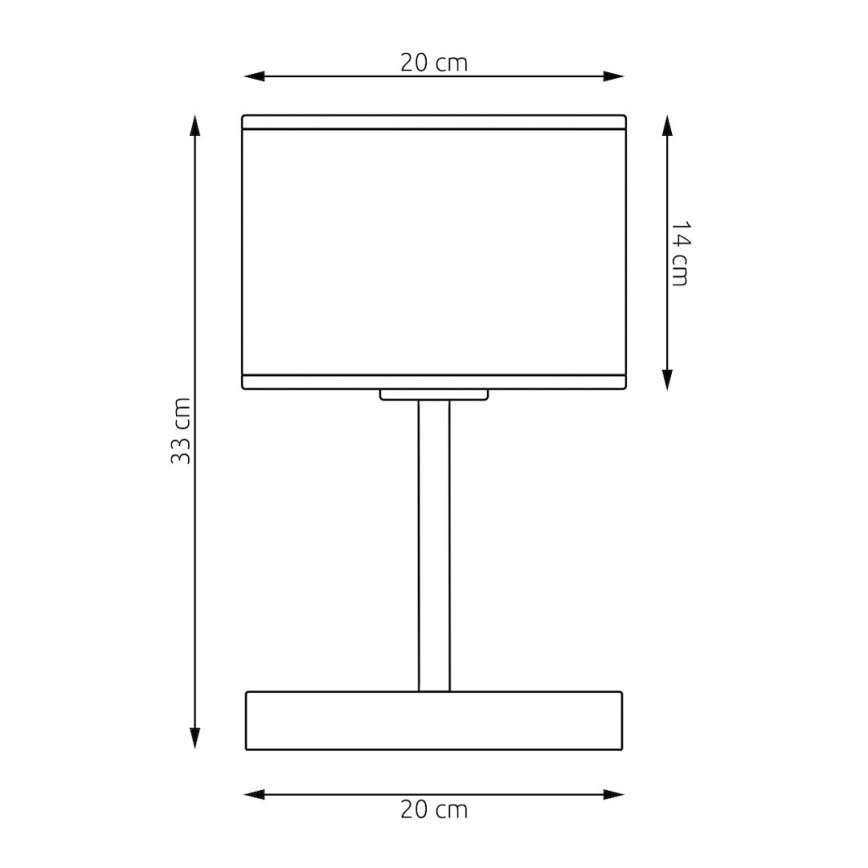 Stolná lampa ECO 1xE27/15W/230V béžová/ratan