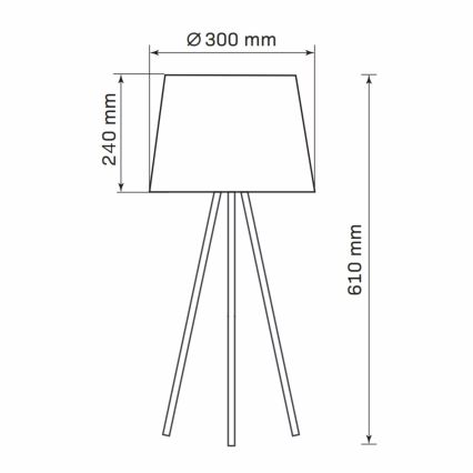 Stolná lampa ELENA 1xE27/20W/230V biela