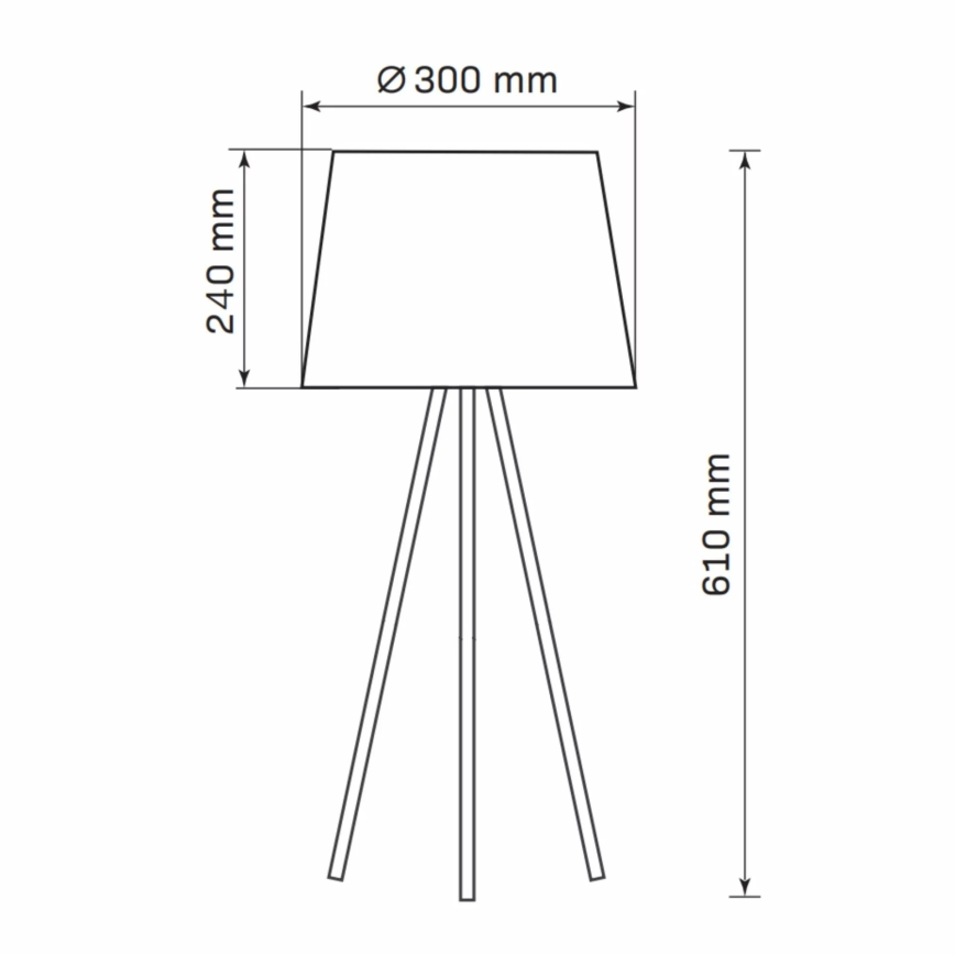 Stolná lampa ELENA 1xE27/20W/230V biela