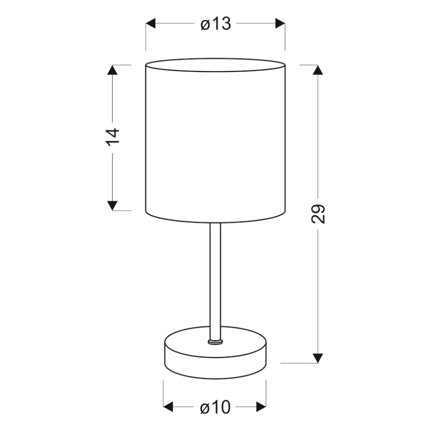 Stolná lampa EMILY 1xE14/40W/230V béžová/lesklý chróm