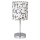 Stolná lampa EMILY 1xE14/40W/230V biela/lesklý chróm