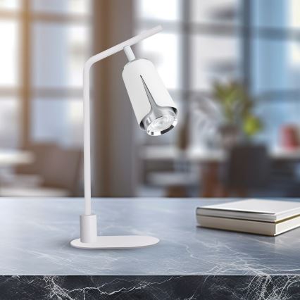 Stolná lampa FLOWER 1xGU10/8W/230V biela
