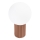 Stolná lampa HALO 1xG9/8W/230V pr. 12 cm hnedá