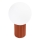 Stolná lampa HALO 1xG9/8W/230V pr. 12 cm oranžová