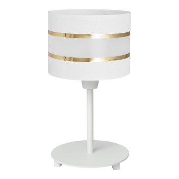 Stolná lampa HELEN 1xE27/15W/230V biela/zlatá