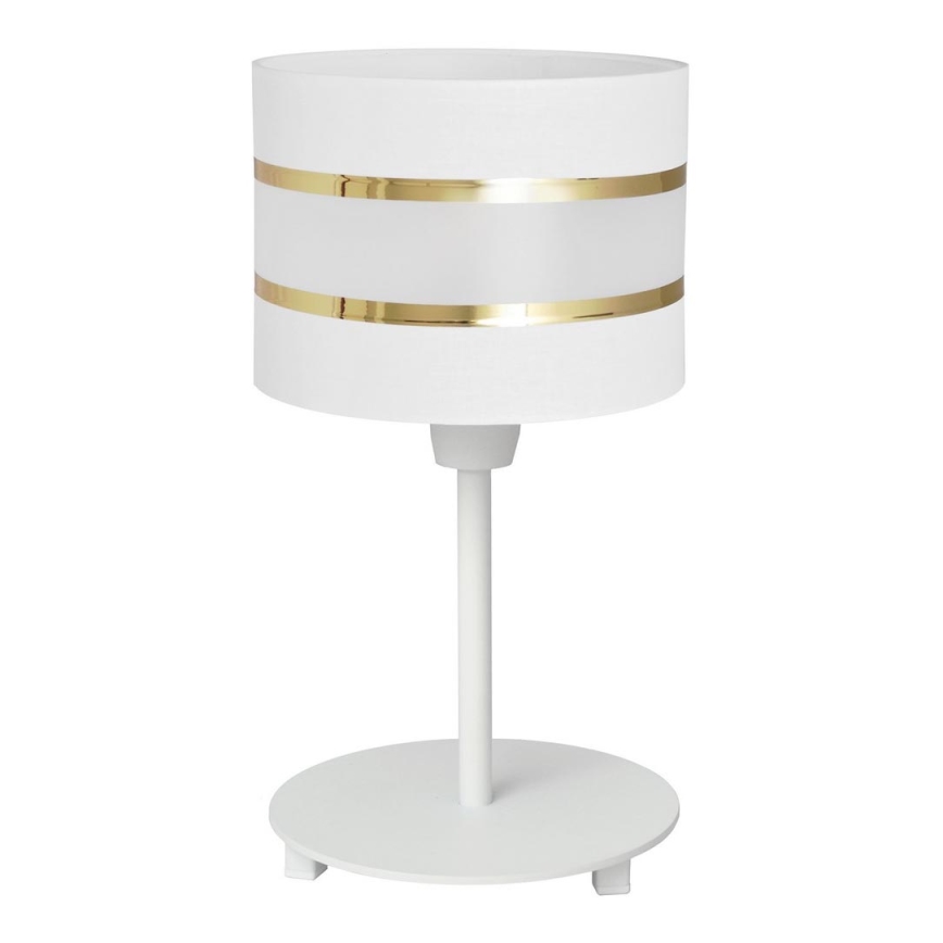 Stolná lampa HELEN 1xE27/15W/230V biela/zlatá