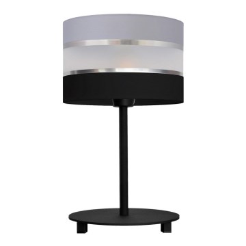 Stolná lampa HELEN 1xE27/15W/230V čierna/šedá/strieborná