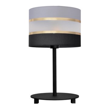 Stolná lampa HELEN 1xE27/15W/230V čierna/šedá/zlatá