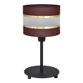 Stolná lampa HELEN 1xE27/15W/230V hnedá/čierna/zlatá