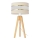Stolná lampa HELEN 1xE27/15W/230V krémová/zlatá/borovica