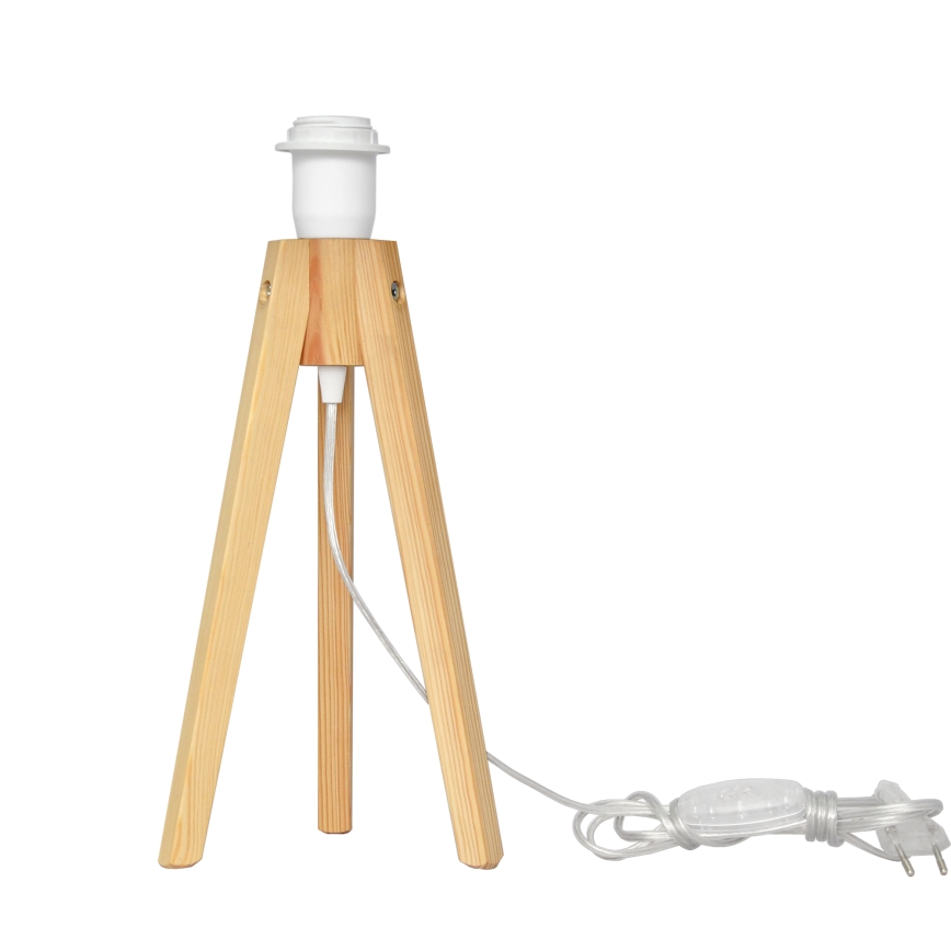 Stolná lampa HELEN 1xE27/15W/230V krémová/zlatá/borovica