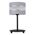Stolná lampa HELEN 1xE27/15W/230V šedá/čierna