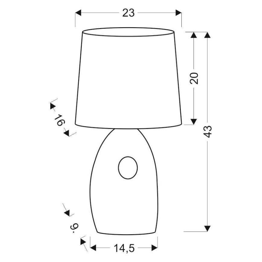 Stolná lampa HIERRO 1xE27/60W/230V čierna/zlatá