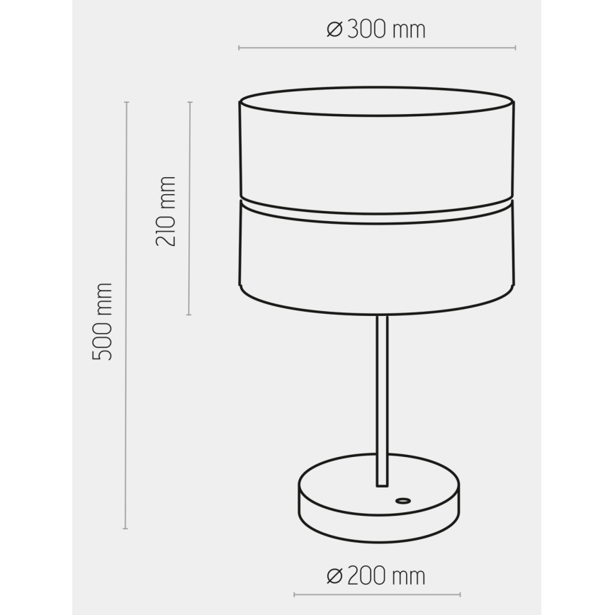 Stolná lampa HILTON 1xE27/25W/230V mosadz/čierna
