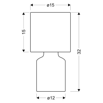 Stolná lampa INER 1xE14/40W/230V béžová