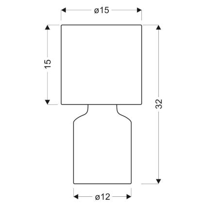 Stolná lampa INER 1xE14/40W/230V ružová