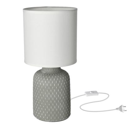 Stolná lampa INER 1xE14/40W/230V šedá