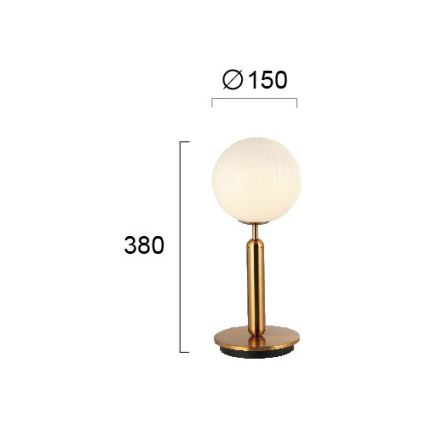 Stolná lampa JOLIN 1xG9/5W/230V zlatá