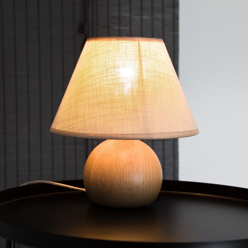 Stolná lampa JUTA 1xE27/60W/230V buk