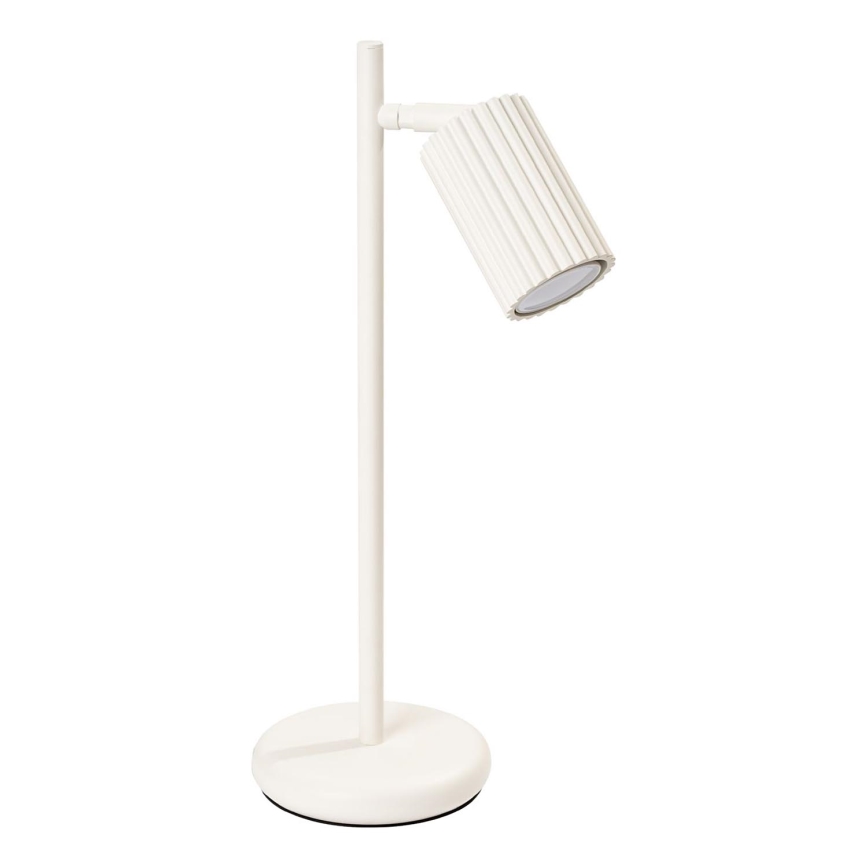 Stolná lampa KARBON 1xGU10/10W/230V krémová
