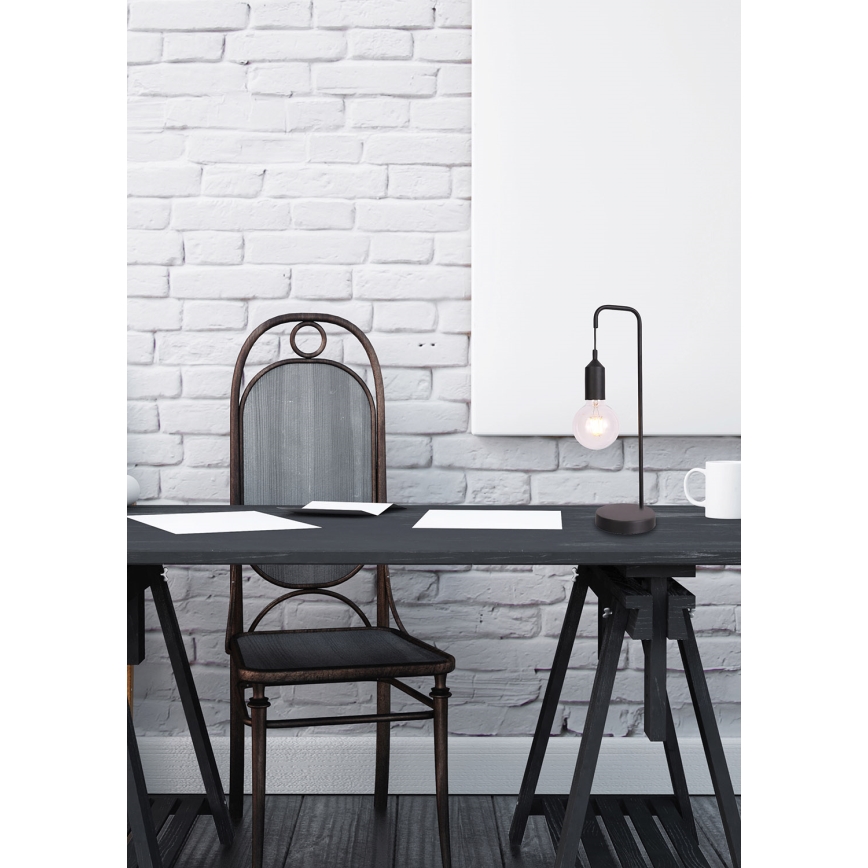 Stolná lampa LAREN 1xE27/40W/230V čierna
