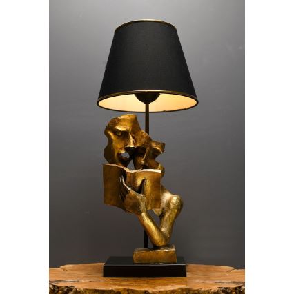 Stolná lampa LECTURE 1xE27/40W/230V čierna/zlatá
