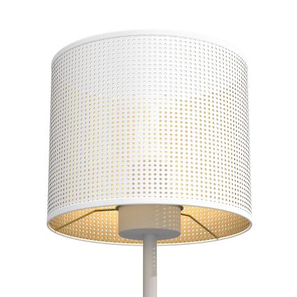 Stolná lampa LOFT SHADE 1xE27/60W/230V pr. 18 cm biela/zlatá
