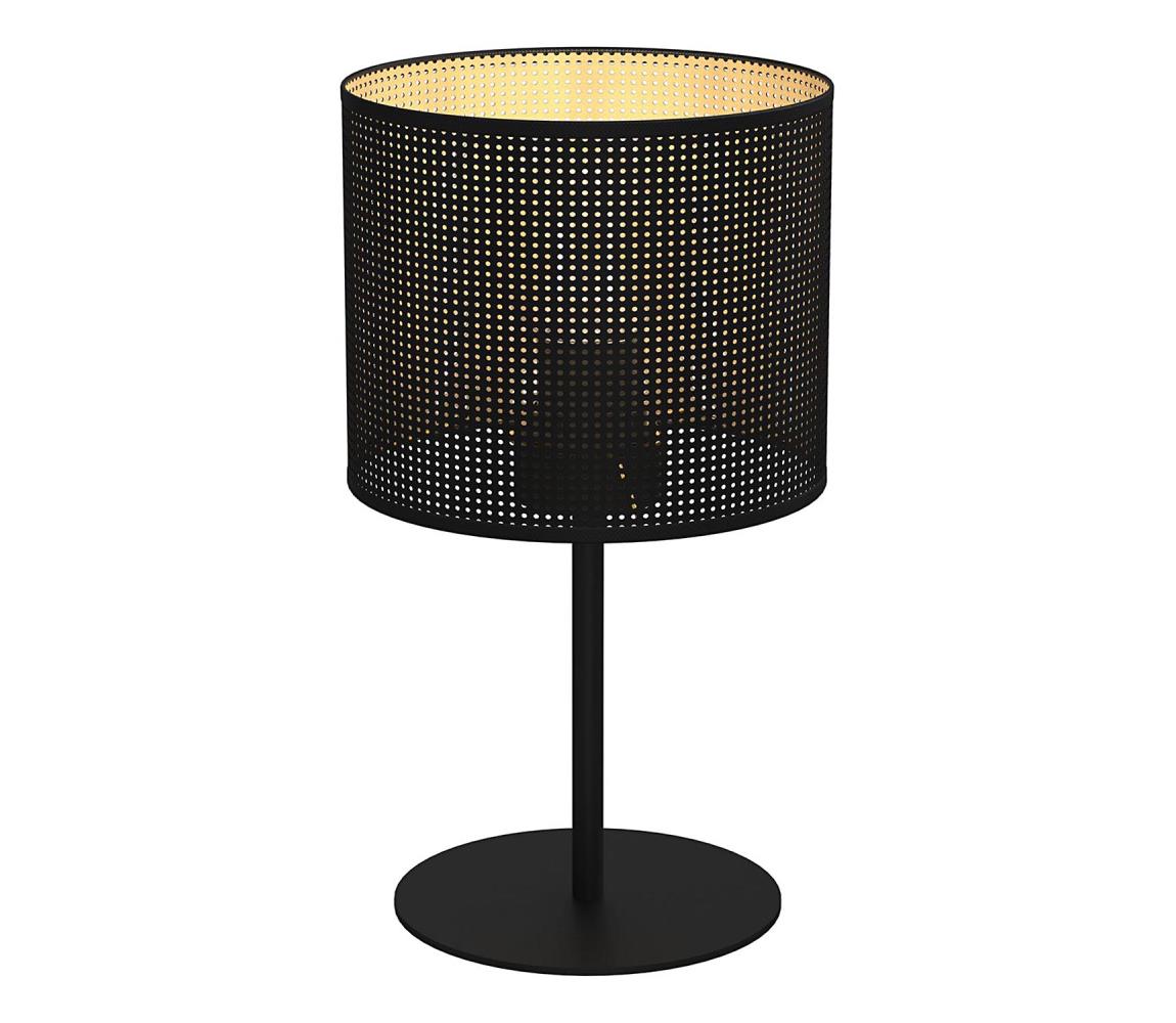 Stolná lampa LOFT SHADE 1xE27/60W/230V pr. 18 cm čierna/zlatá