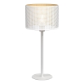 Stolná lampa LOFT SHADE 1xE27/60W/230V pr. 25 cm biela/zlatá