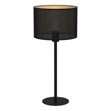 Stolná lampa LOFT SHADE 1xE27/60W/230V pr. 25 cm čierna/zlatá