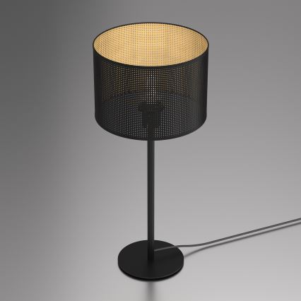 Stolná lampa LOFT SHADE 1xE27/60W/230V pr. 25 cm čierna/zlatá