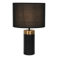 Stolná lampa LUCIANO 1xE27/40W/230V čierna/zlatá