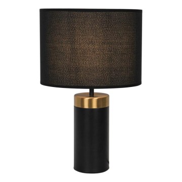 Stolná lampa LUCIANO 1xE27/40W/230V čierna/zlatá