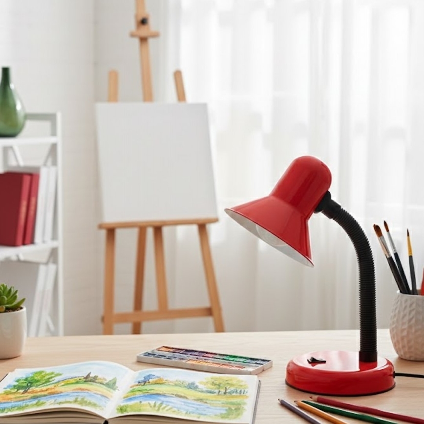 Stolná lampa MENTOR 1xE27/15W/230V červená