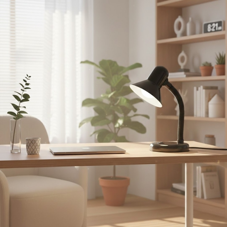Stolná lampa MENTOR 1xE27/15W/230V čierna