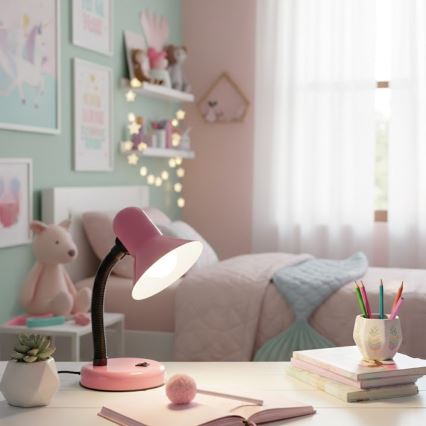 Stolná lampa MENTOR 1xE27/15W/230V ružová