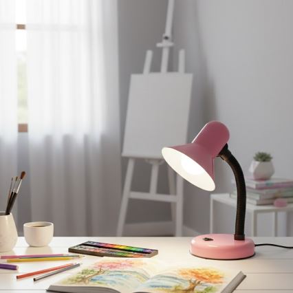 Stolná lampa MENTOR 1xE27/15W/230V ružová