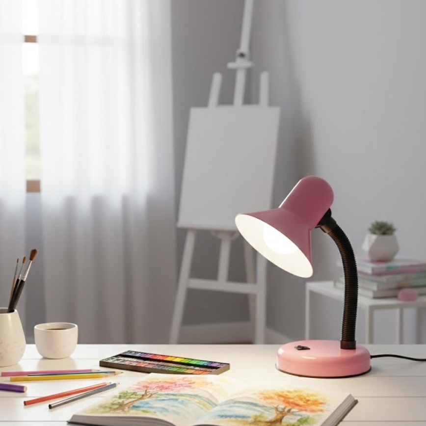 Stolná lampa MENTOR 1xE27/15W/230V ružová