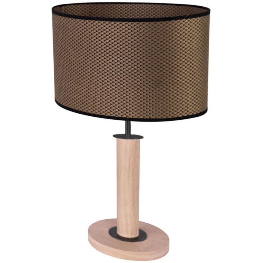 Stolná lampa MERCEDES 1xE27/40W/230V 46 cm hnedá/dub