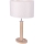 Stolná lampa MERCEDES 1xE27/40W/230V 60 cm krémová/dub