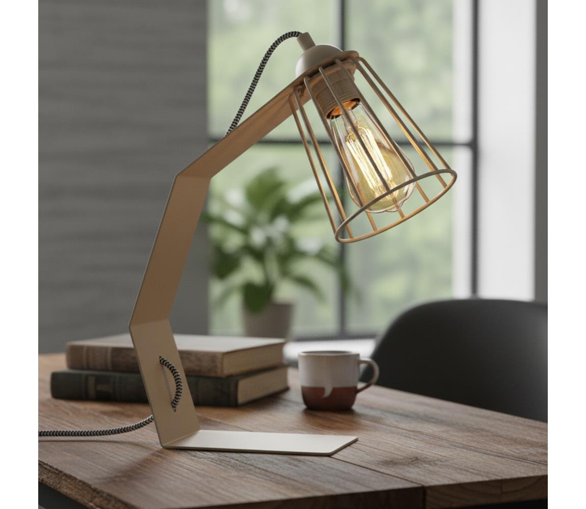 Stolná lampa NANDO 1xE27/15W/230V béžová LN-1.320/BEŻ