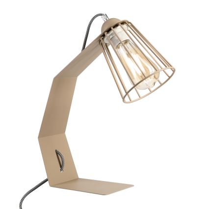 Stolná lampa NANDO 1xE27/15W/230V béžová