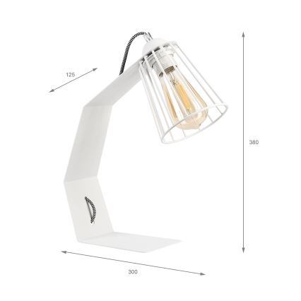 Stolná lampa NANDO 1xE27/15W/230V biela