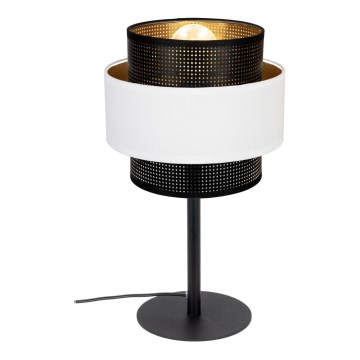 Stolná lampa NESS 1xE27/60W/230V čierna/biela