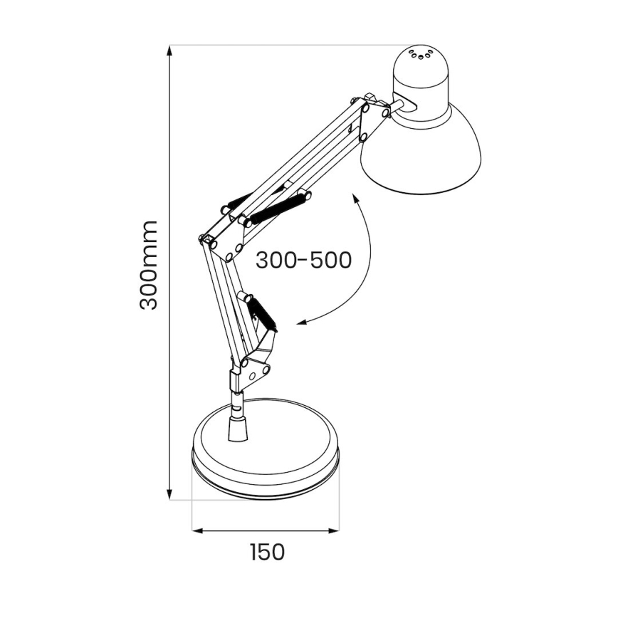 Stolná lampa NEXA 1xE27/60W/230V čierna