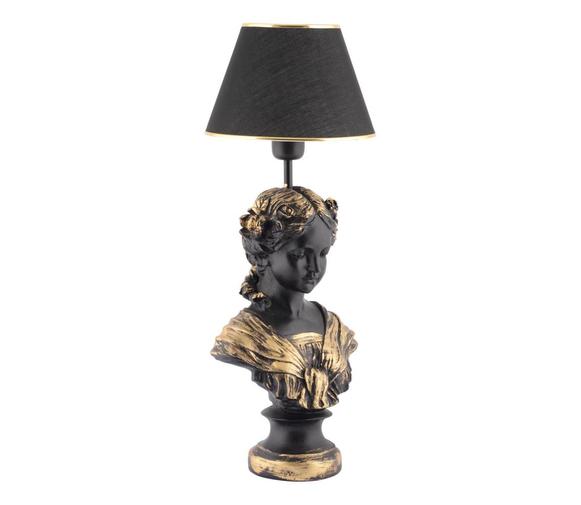 Stolná lampa OPELYA 1xE27/40W/230V čierna/zlatá 390FLH2244